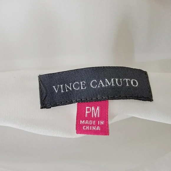 Vince Camuto Woman's Blocked Black and White Sleeveless‎ Blouse PM - Picture 10 of 13